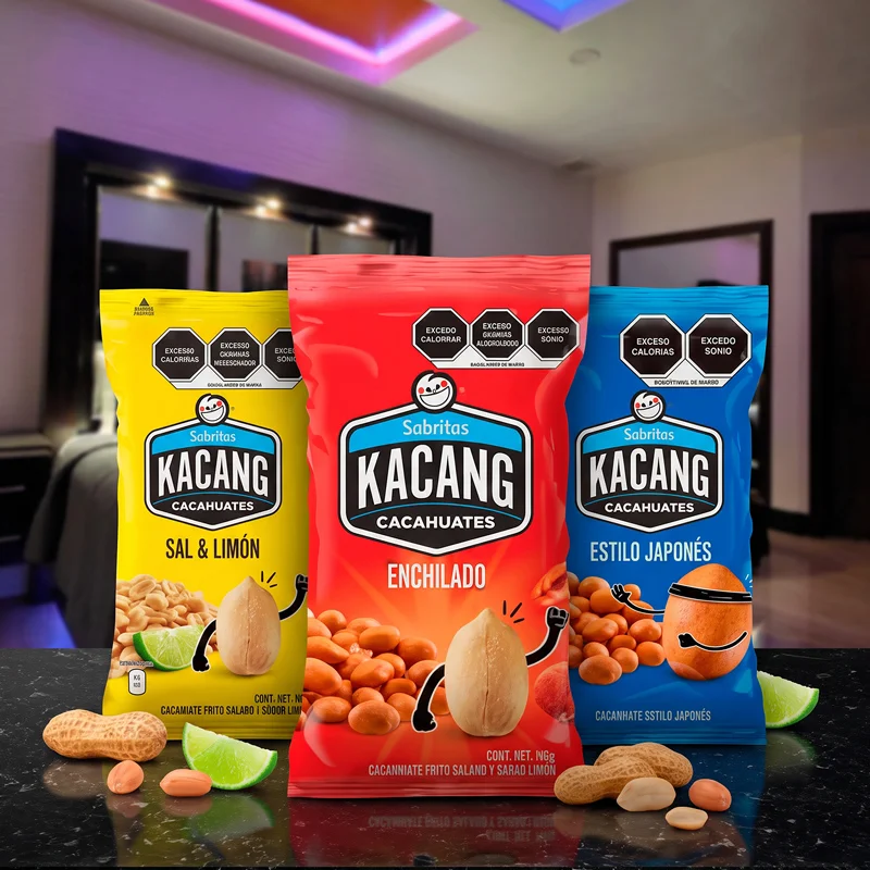 Cacahuates: Sal y limon, japoneses o enchilado (64gr)